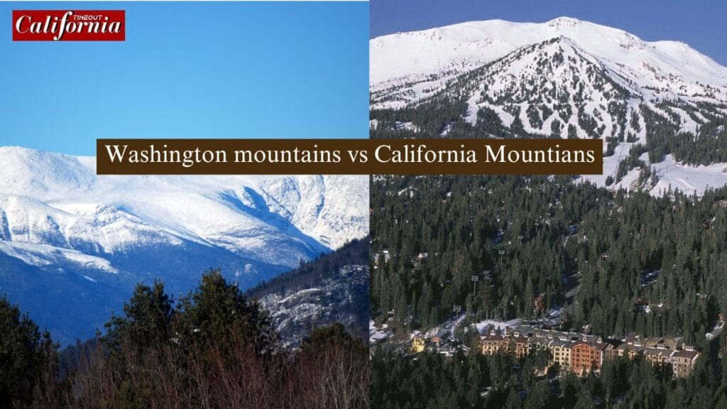 "Comparison of scenic landscapes between Washington mountains vs California mountians