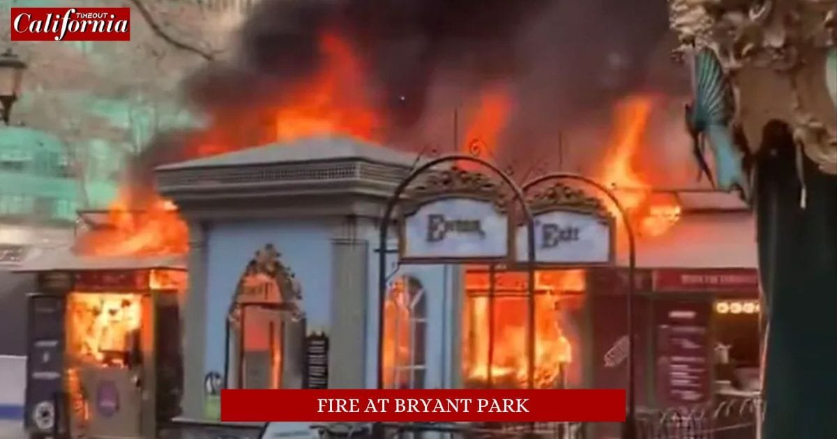 Fire erupts at Bryant Park holiday market in Manhattan